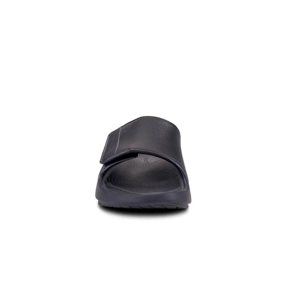 'OOFOS' Unisex OOahh Sport Flex Slide - Black Matte