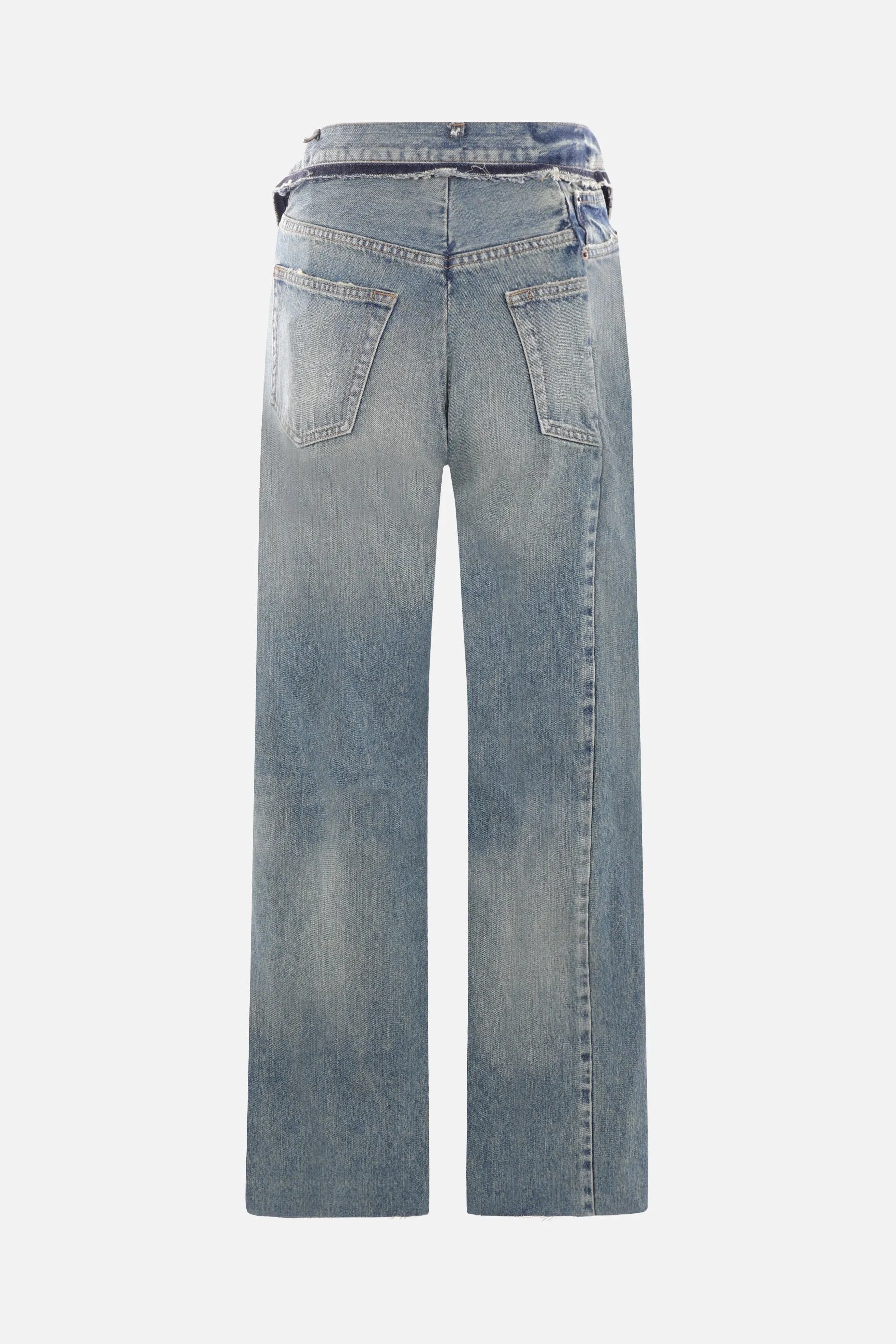 denim reconstructed jeans