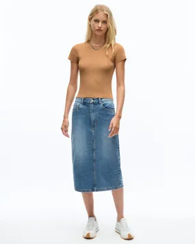 INDI SKIRT - MID INDIGO