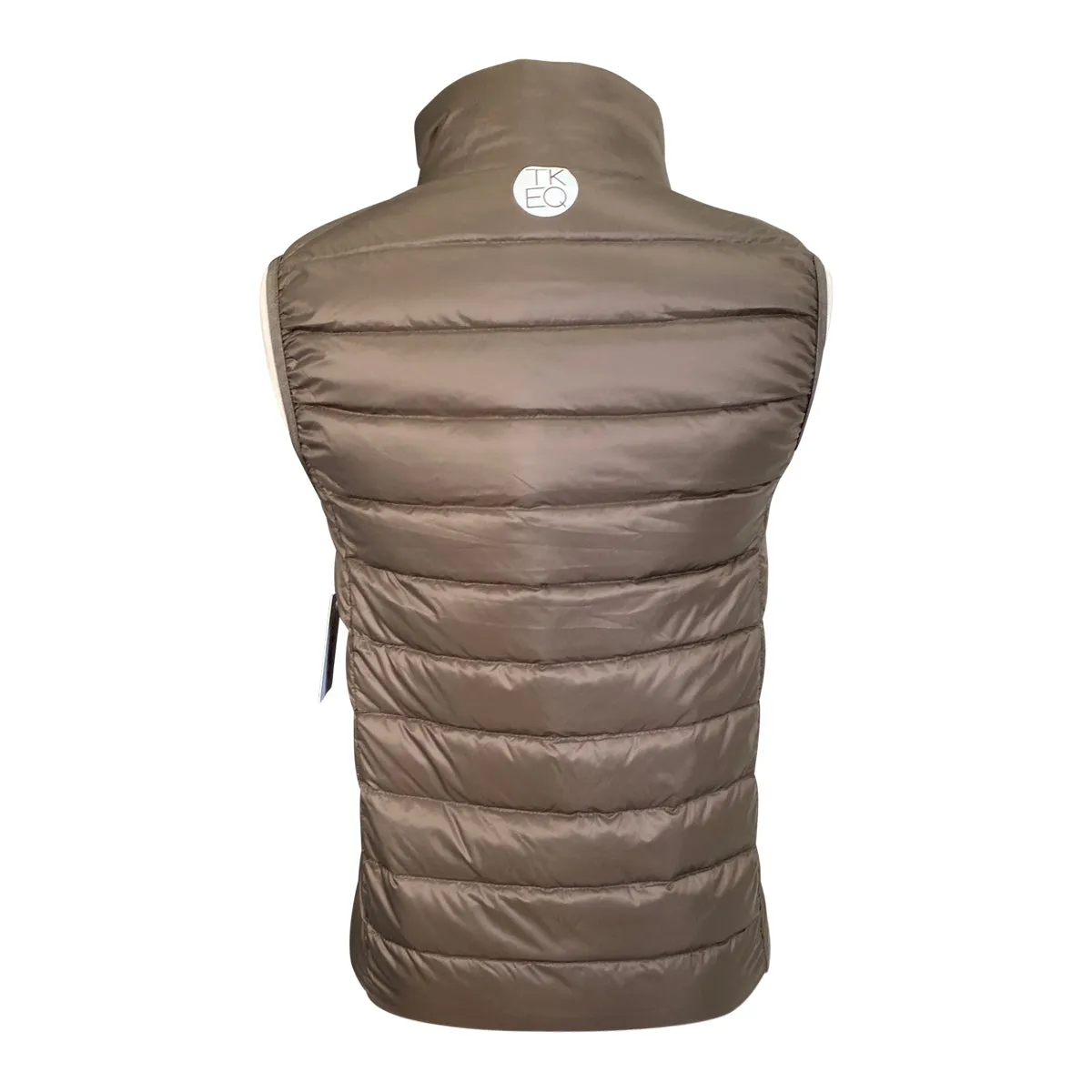 TKEQ 'EZ' Packable Down Vest in Nickel - XS