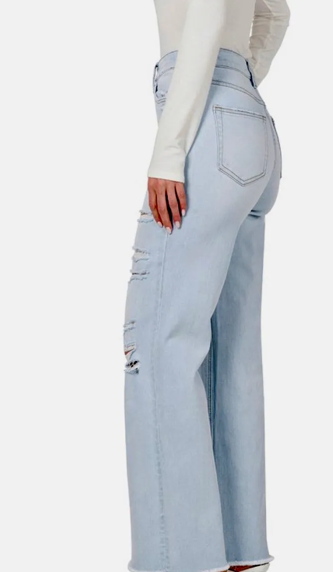 Taymoor wide leg denim