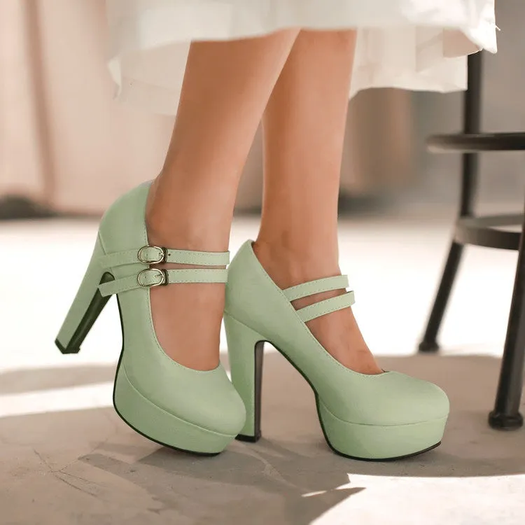 Women's Platform Pumps High Heels Dress Shoes