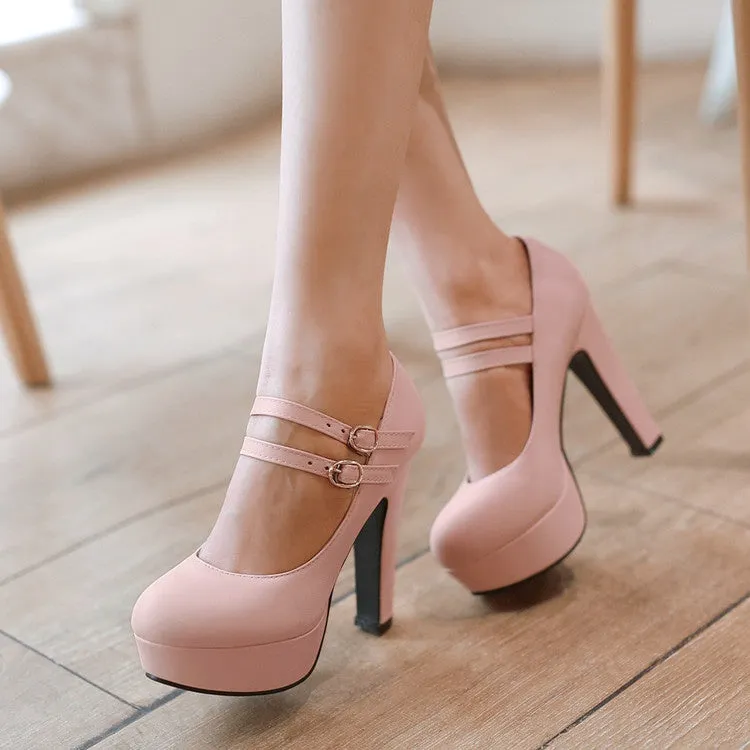 Women's Platform Pumps High Heels Dress Shoes