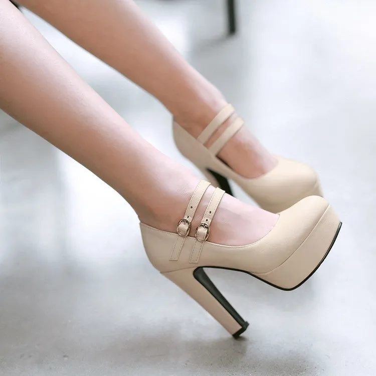 Women's Platform Pumps High Heels Dress Shoes