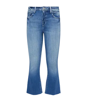 Kendra High Rise Jean Crop Flare in Balboa