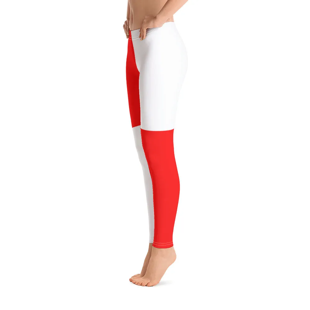 Leggings Red/White