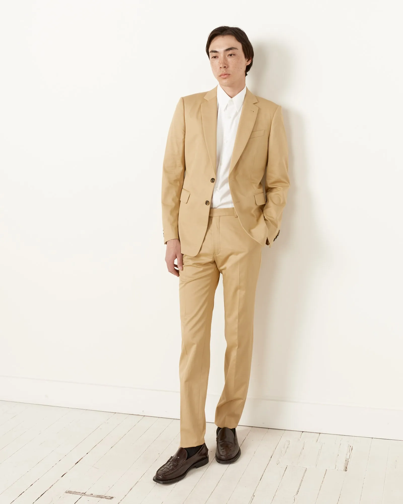 Slim Fit Suit in Beige