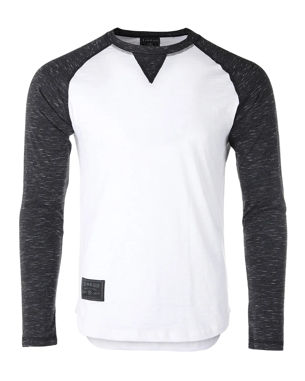 Athletic Fit Baseball Retro Contrast Long Sleeve Raglan T-Shirt