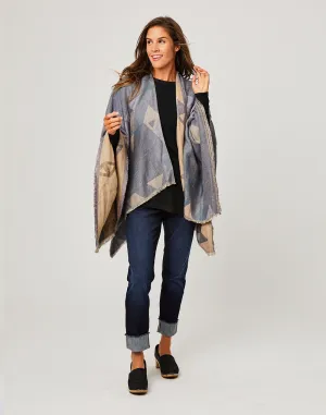 Mesa Poncho: Grey Heather - FINAL SALE