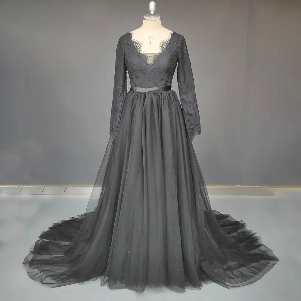 Midnight Mystique Wedding Gown