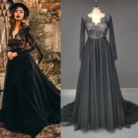 Midnight Mystique Wedding Gown