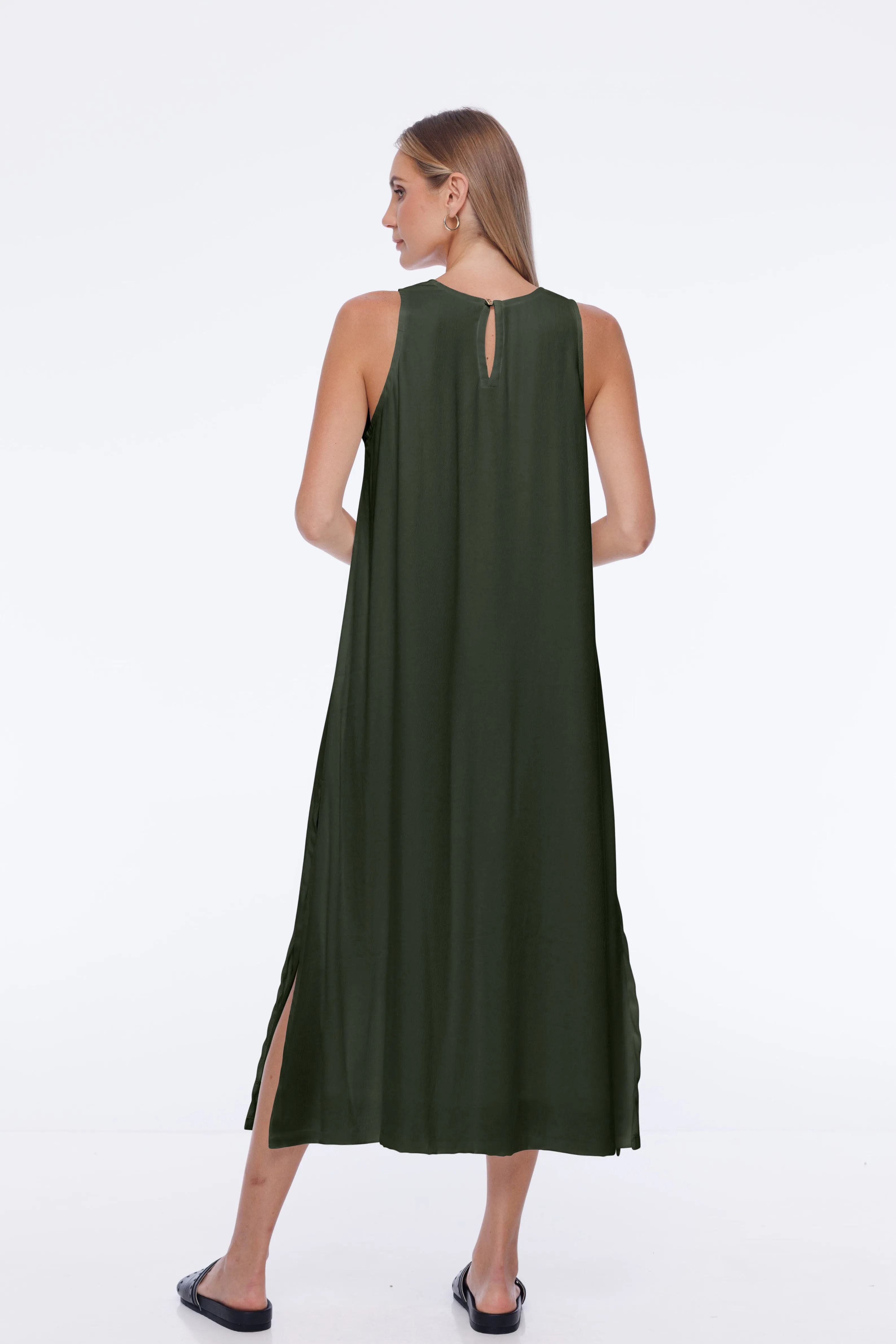 Finally Here Dress - Moss