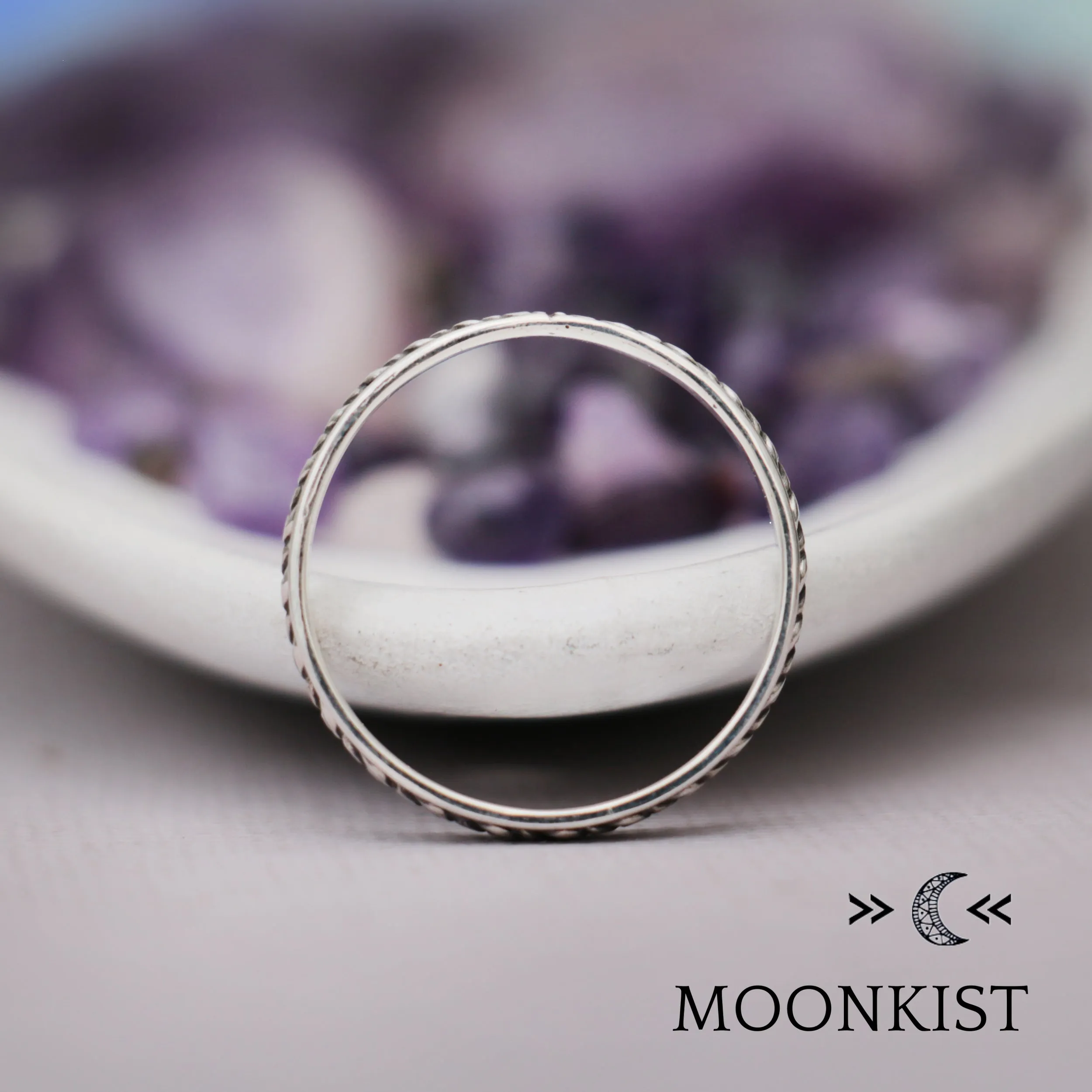 Narrow Infinity Knot Wedding Band  | Moonkist Designs