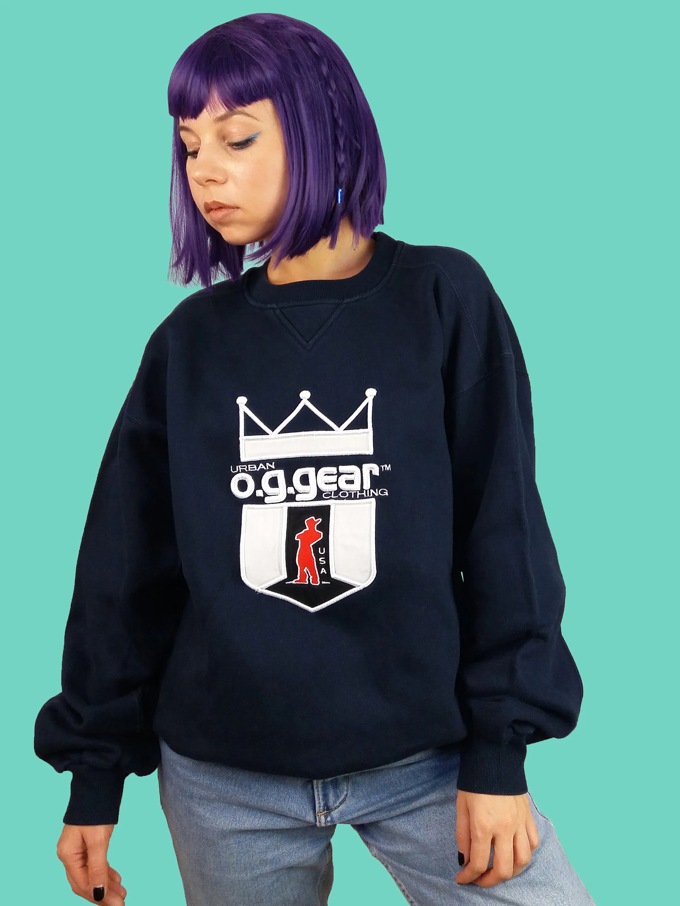 O.G. GEAR 90's Hip Hop Sweatshirt - size M