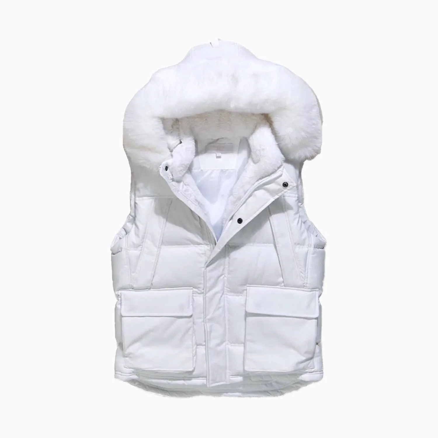 Men's Yukon Fur Lined Hooded Puffer Vest