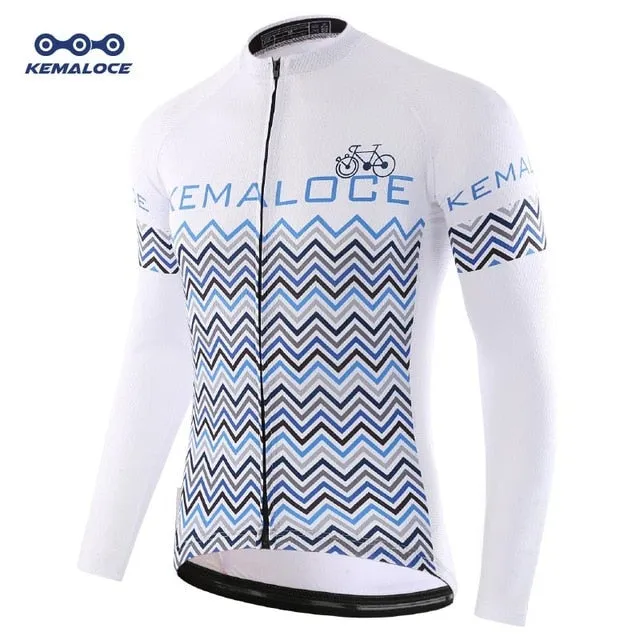 New Arrivals Autumn Long Cycling Jersey Maillot Ropa Ciclismo Men Bicycle Shirts Quick-dry Bike Jersey Sports Long Cycling Shirt