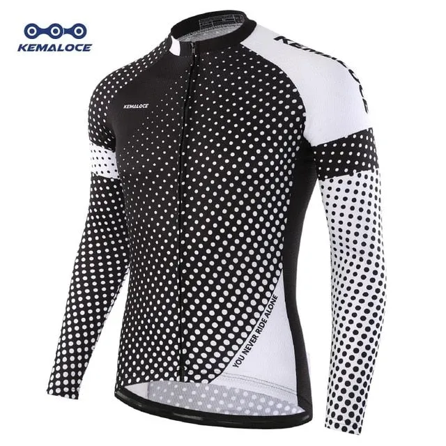 New Arrivals Autumn Long Cycling Jersey Maillot Ropa Ciclismo Men Bicycle Shirts Quick-dry Bike Jersey Sports Long Cycling Shirt