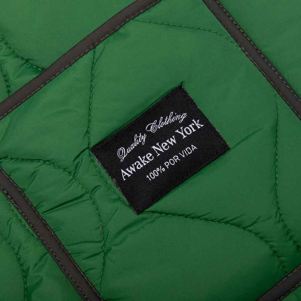 Quilted Vest - Green