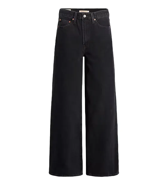 Levi's Ribcage wide leg jeans trousers A60810001 black