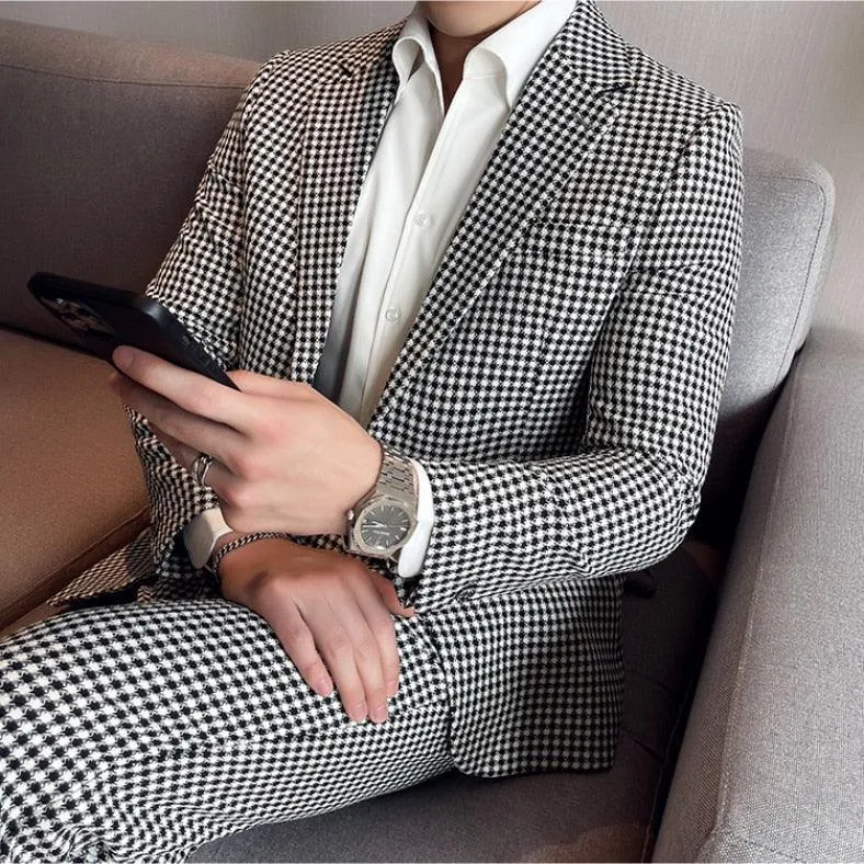 Houndstooth Prom Suit