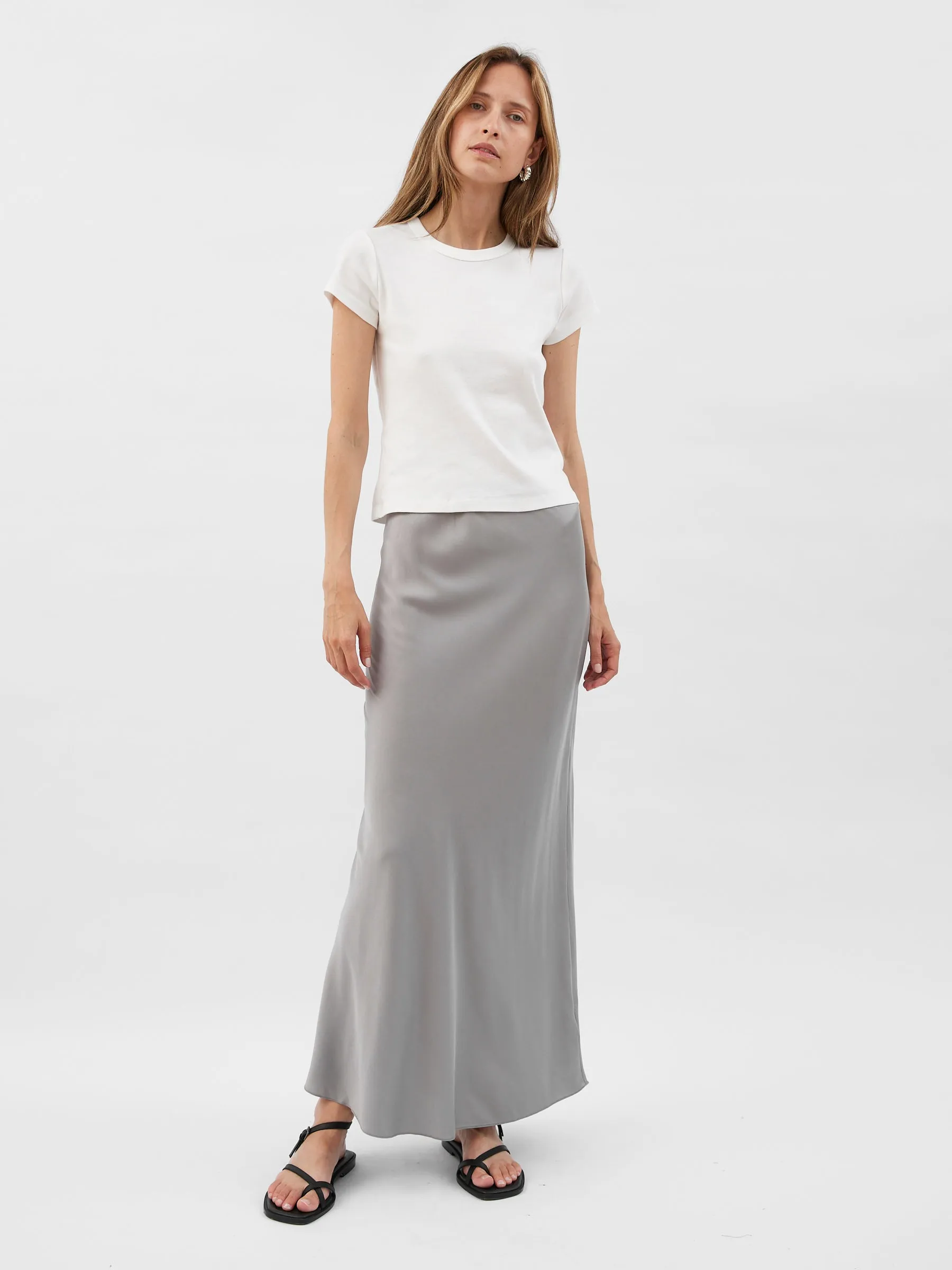 Bias Slip Skirt