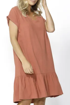 Ryland Rose Shift Ruffle Dress