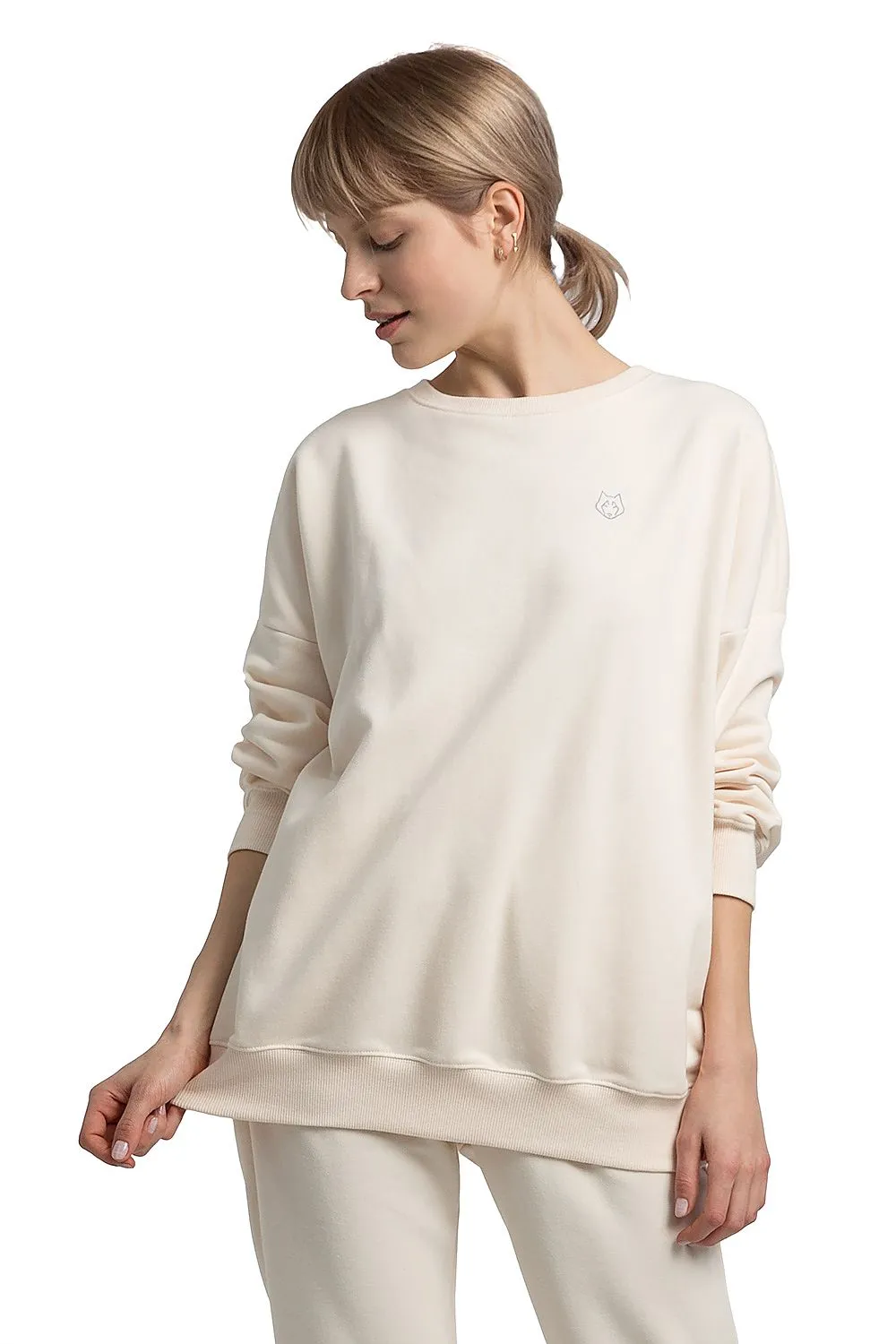 Sweatshirt LaLupa in Beige