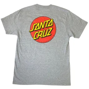 Santa Cruz Skateboards Classic Dot T-Shirt - Heather Grey