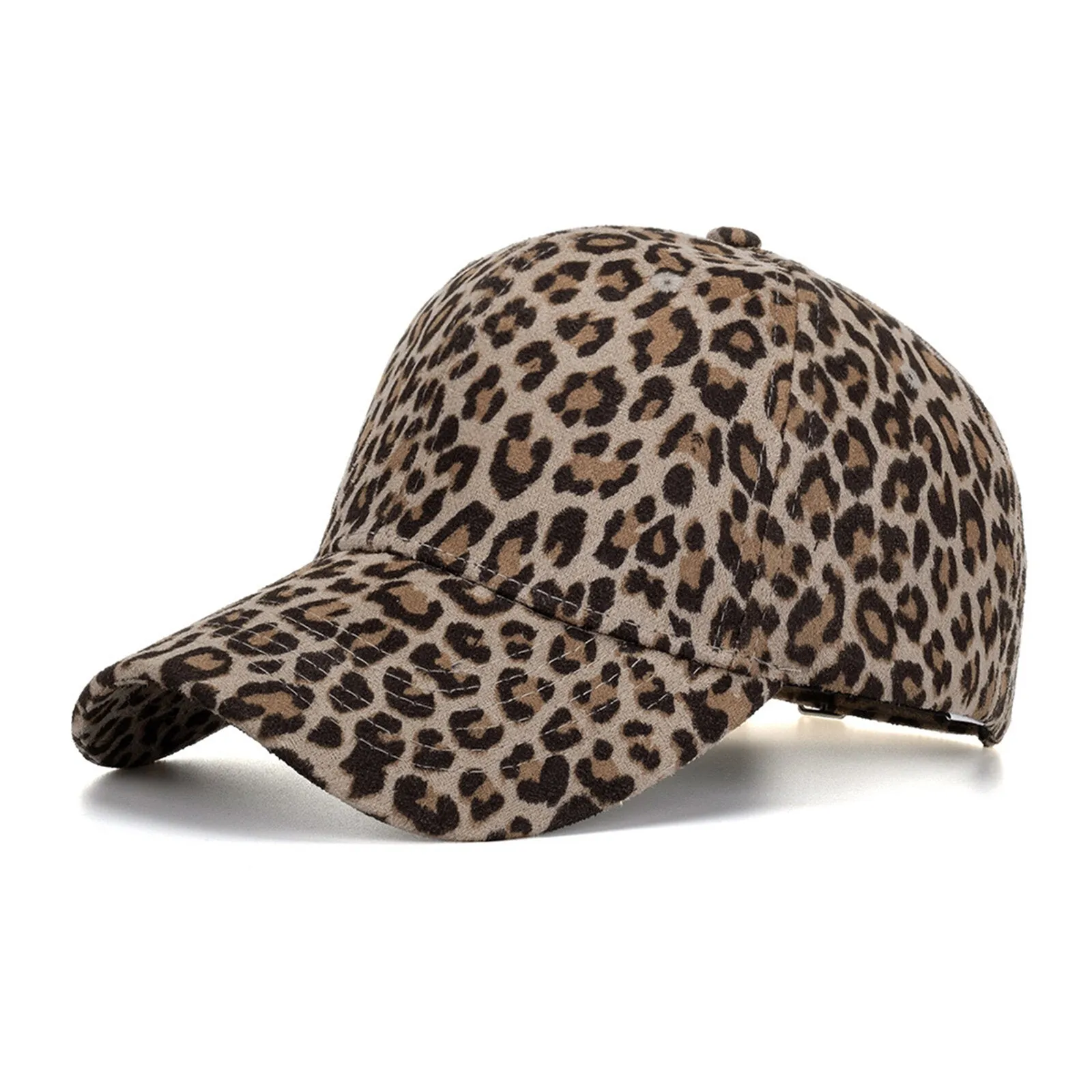 Unisex Polyester Mesh Leopard Stitching Outdoor Breathable Hip Hop Sunshade Baseball Cap Fashion Sunhat