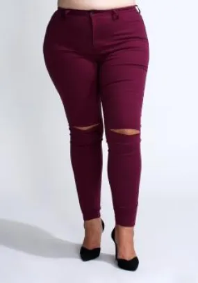 Shark Bite Skinny Jeans