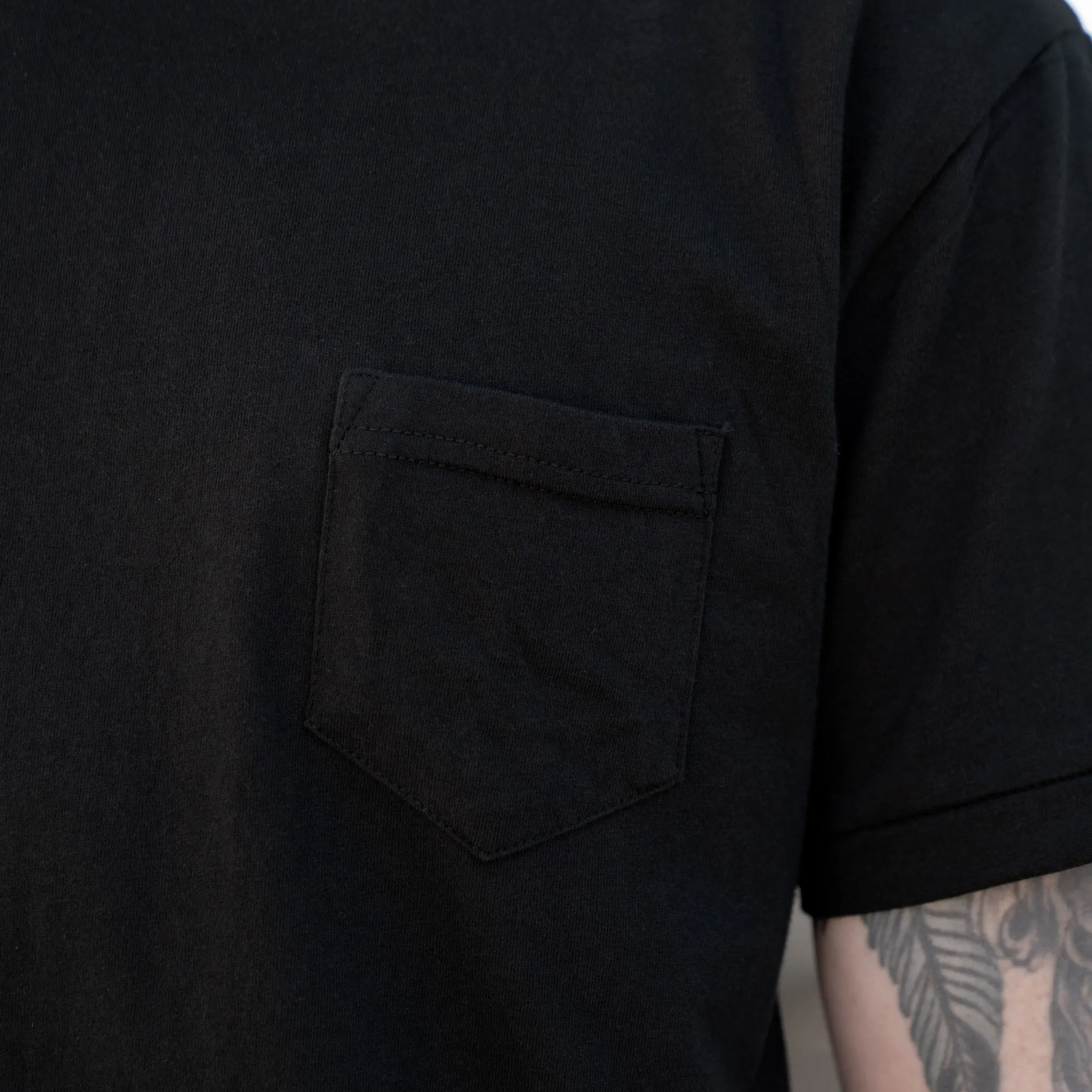 Glad Hand & Co. Short Sleeve Crew Neck Pocket Tee Black