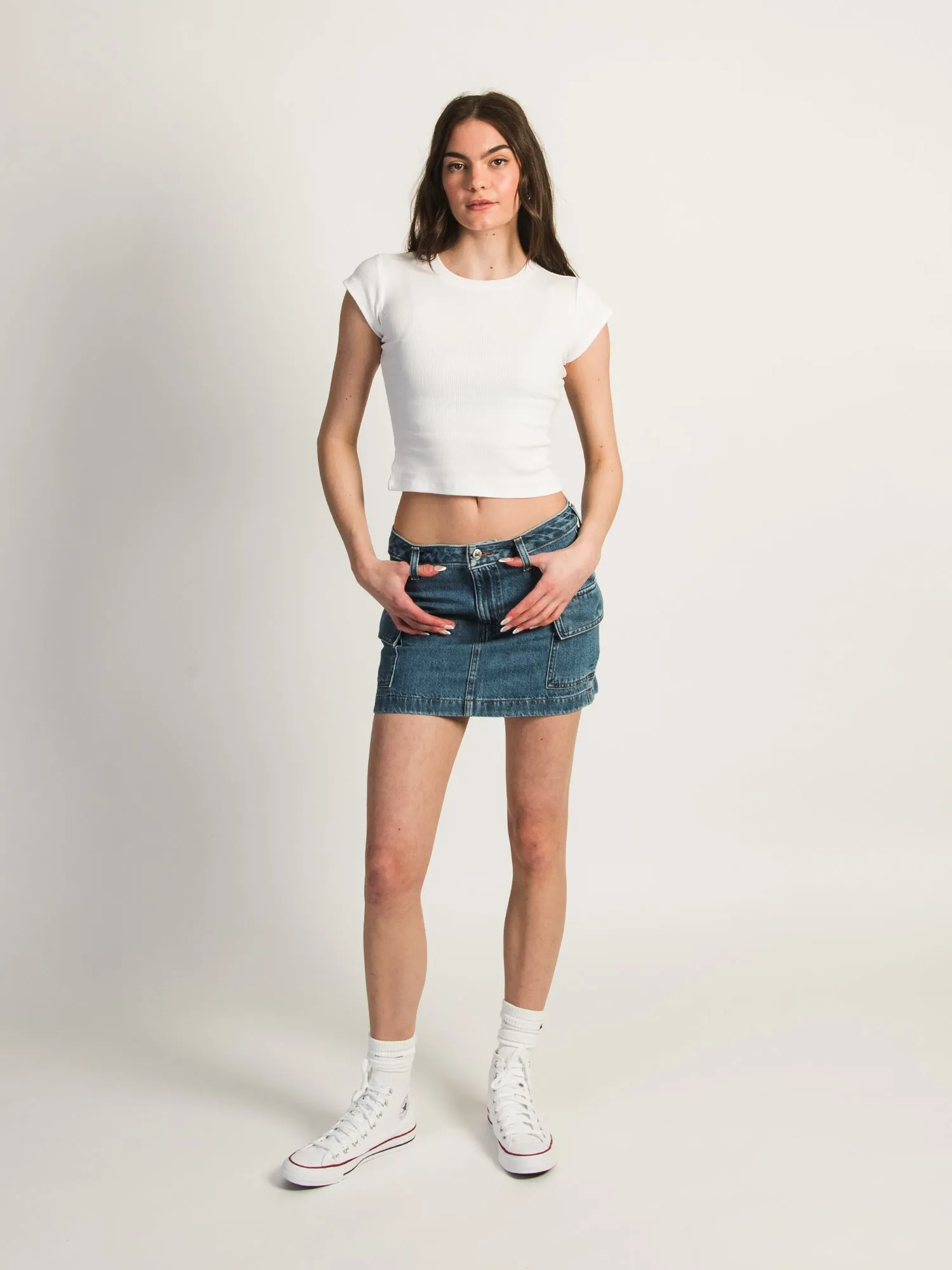 LEVIS MINI CARGO SKIRT - NO REGRETS