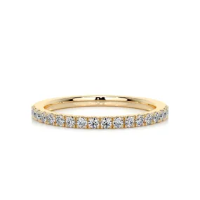 Stephanie Diamond Wedding Ring   (0.3 Carat) - 18K Yellow Gold