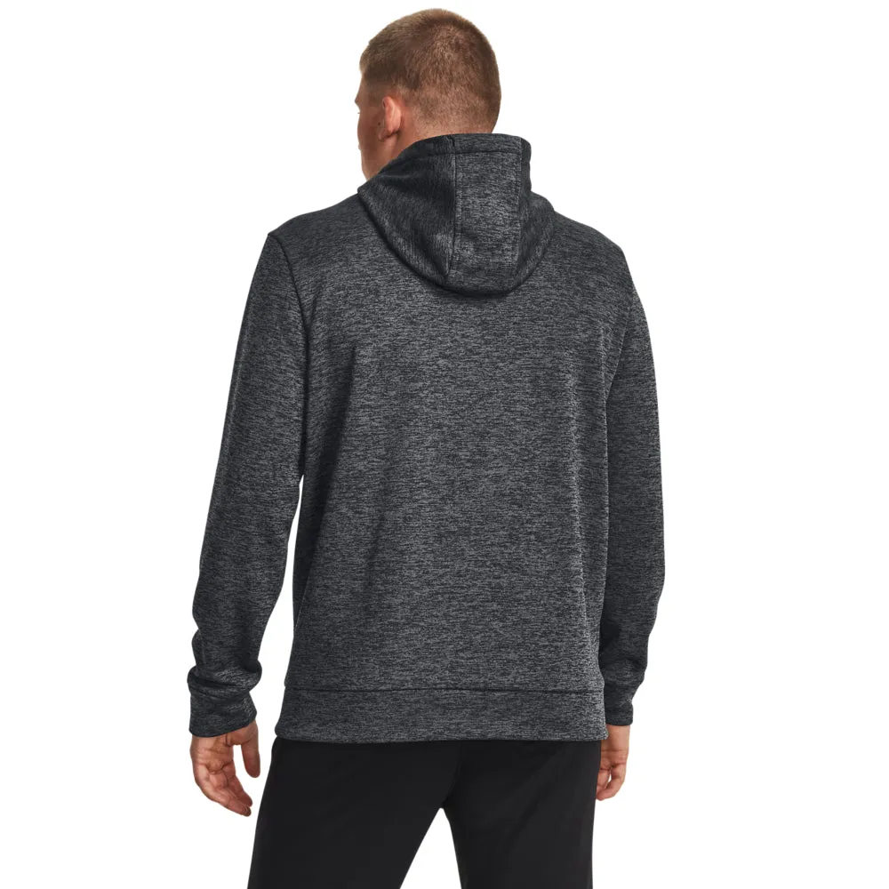 'Under Armour' Men's Armour Fleece Twist Hoodie - Black / Black