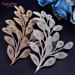 TOPQUEEN HP452 Bridal Tiara Wedding Comb Hair Accessories Crystal Women Headpiece with Comb Rhinestone Pageant Headdresses - S466053770