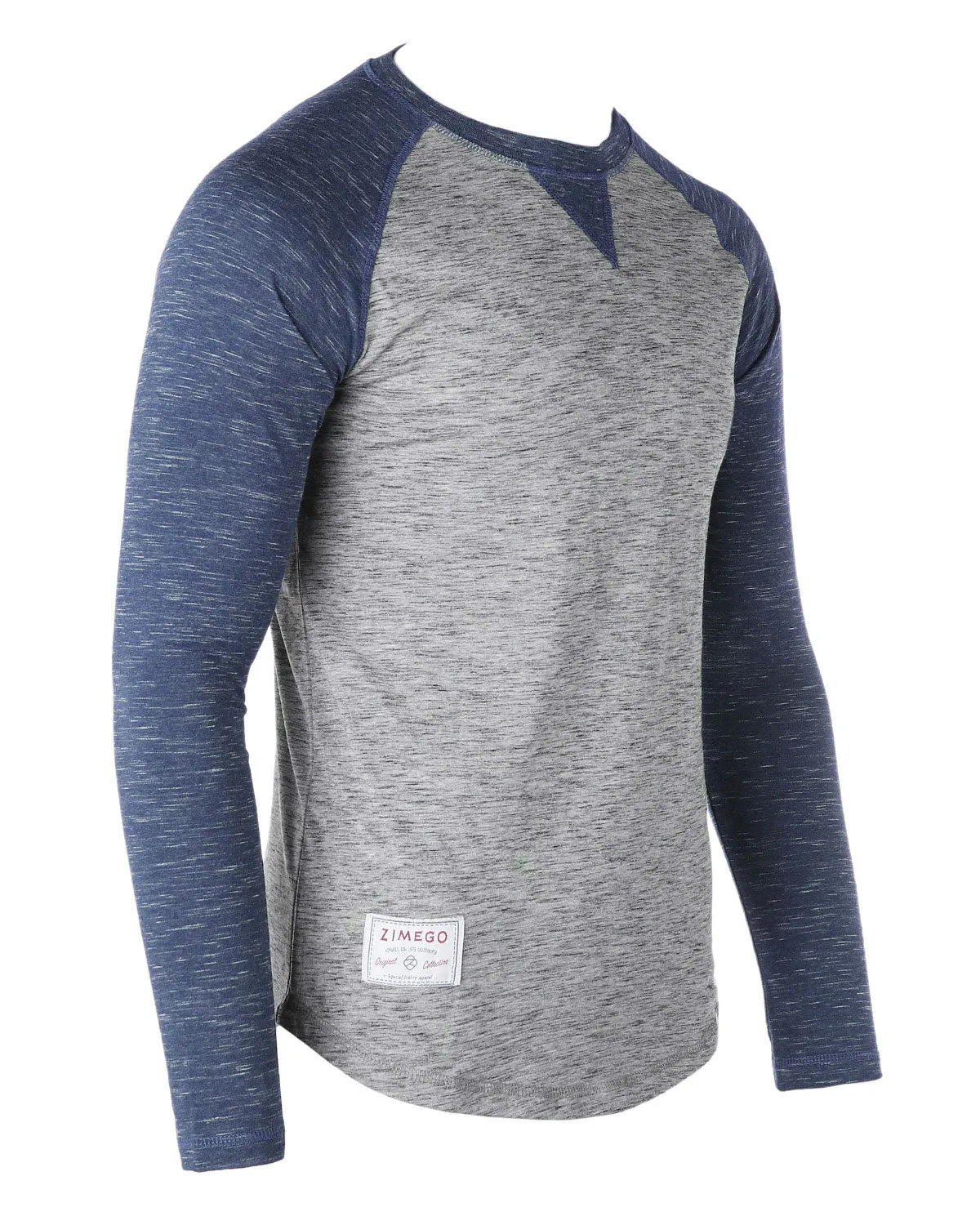 Men Athletic Fit Baseball Retro Contrast Long Sleeve Raglan T-Shirt