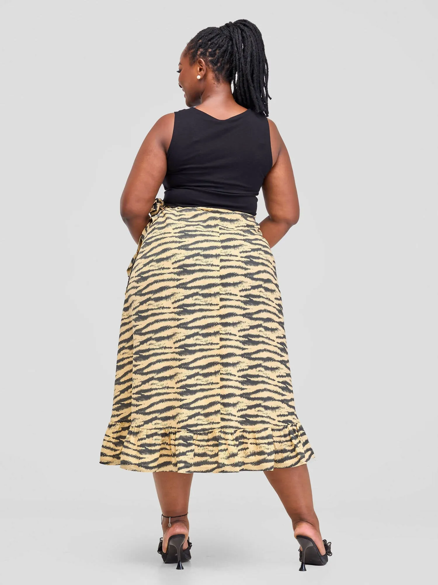 Pure Buxom Wrap Up Skirt - Yellow