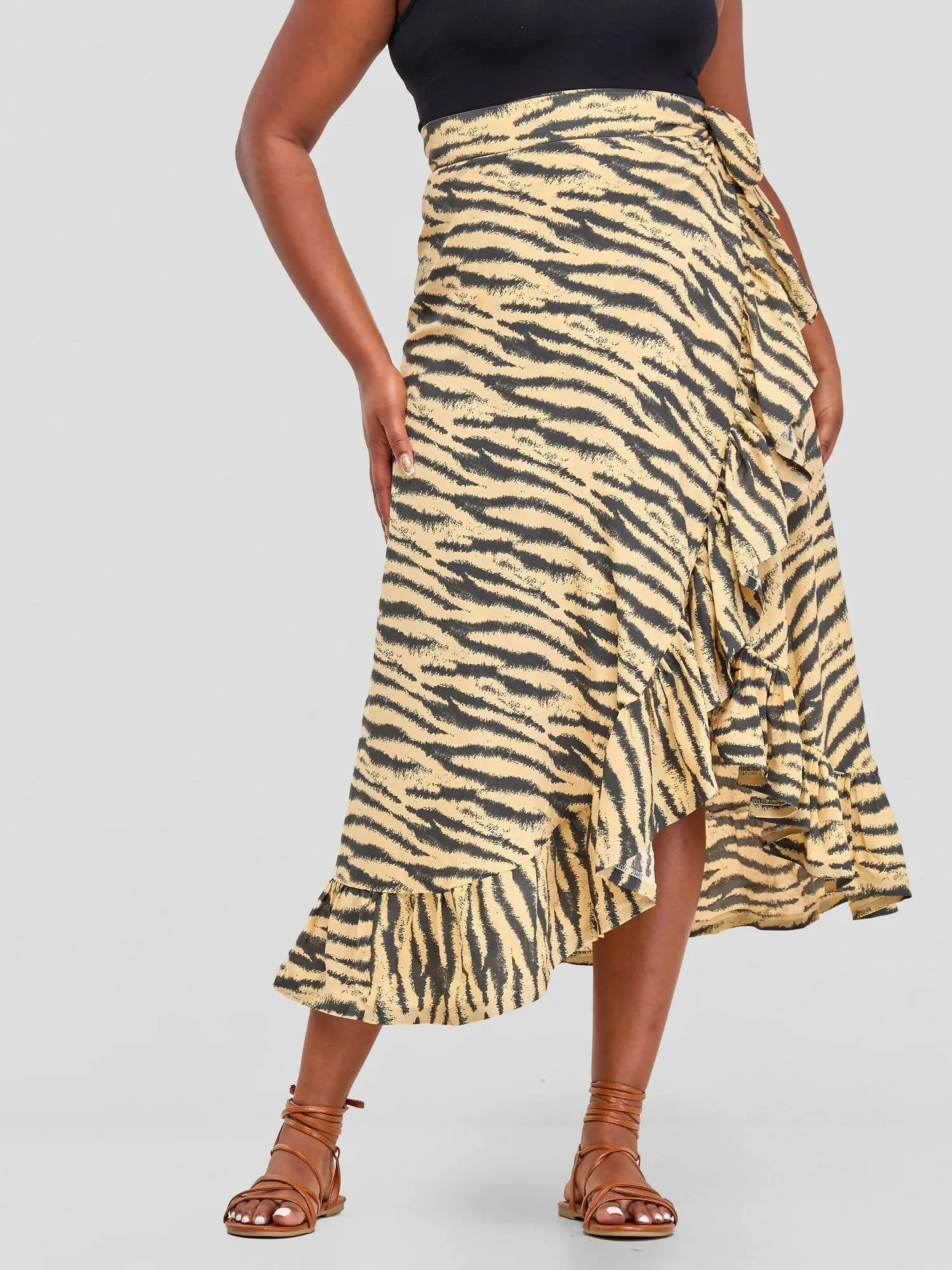 Pure Buxom Wrap Up Skirt - Yellow