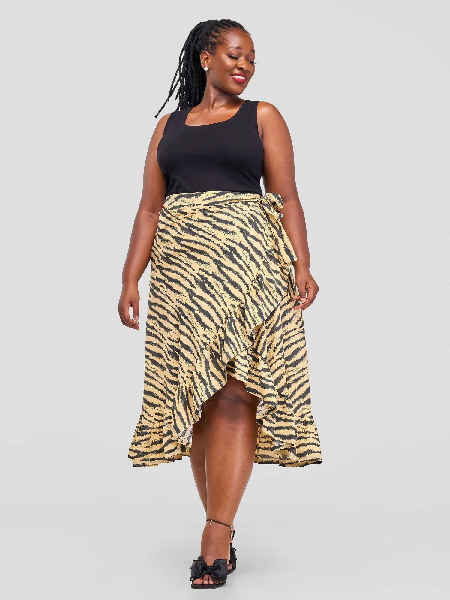 Pure Buxom Wrap Up Skirt - Yellow