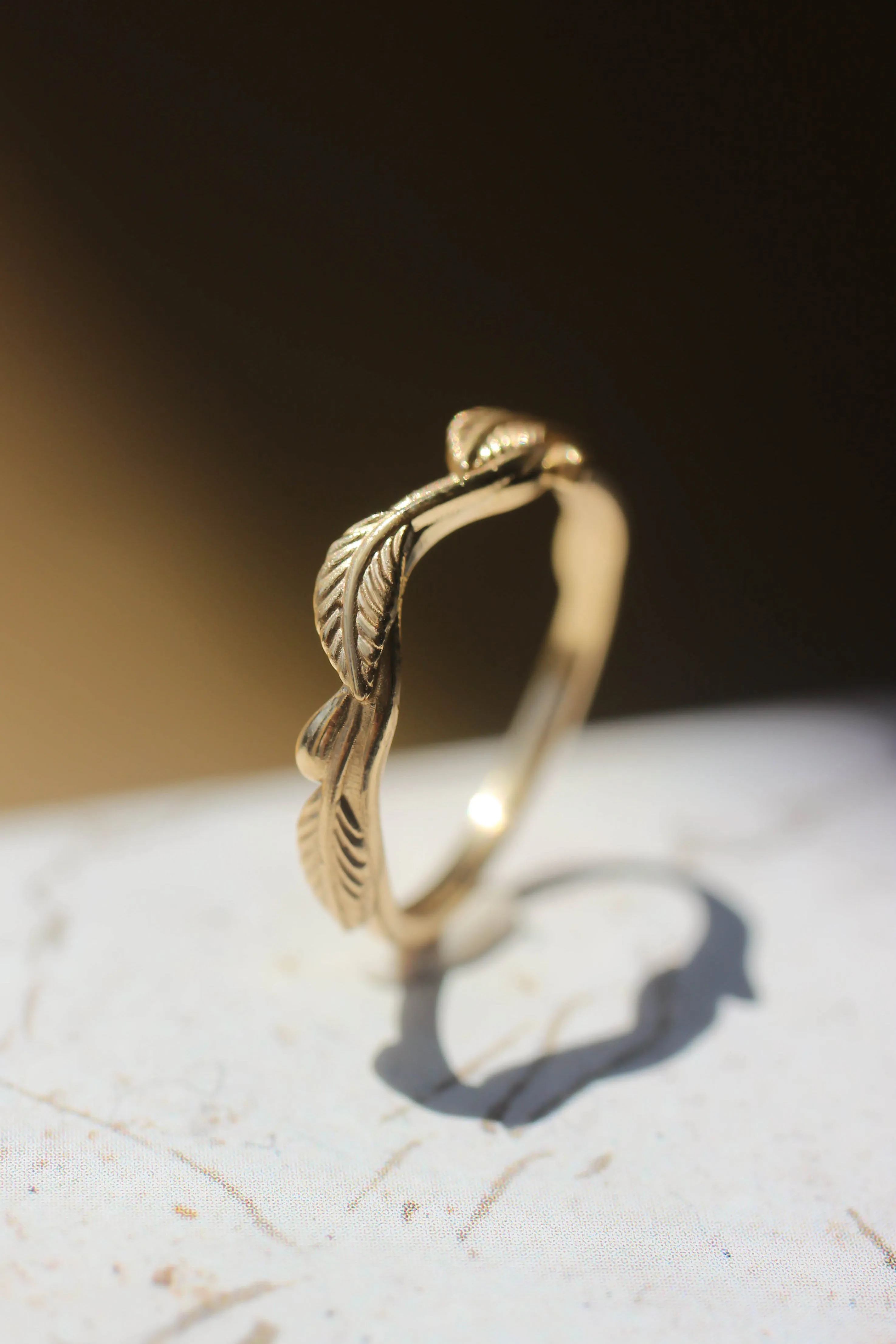 Twig wedding ring, matching band for Azalea