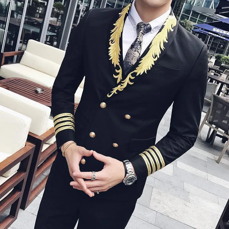 Embroidery Prom Suit For Men