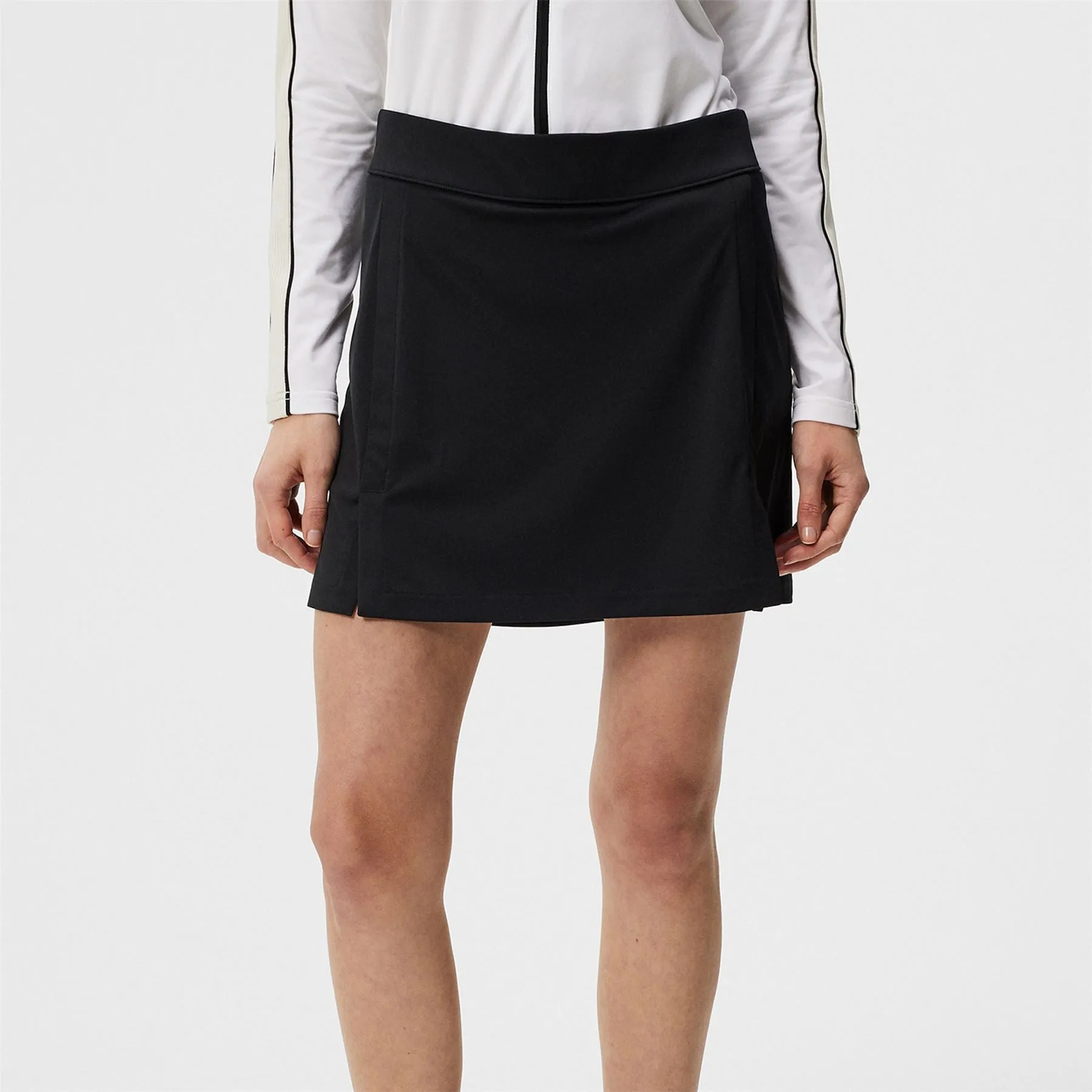 Womens Amelie TX Jersey Mid Skirt Black - SS24