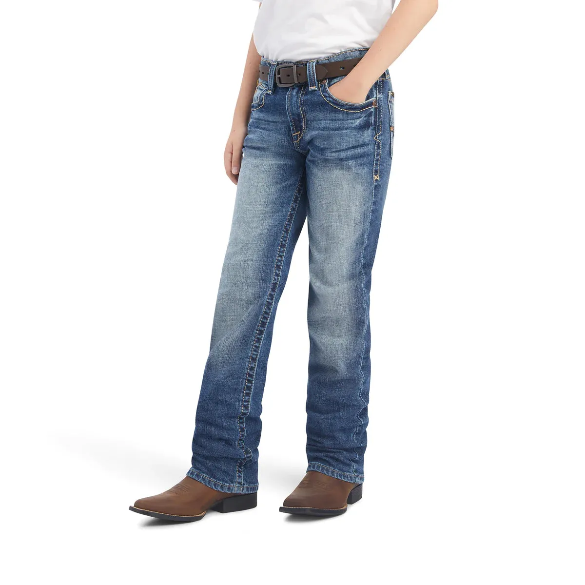 Ariat Boys Slim Cutler Stackable Straight Leg